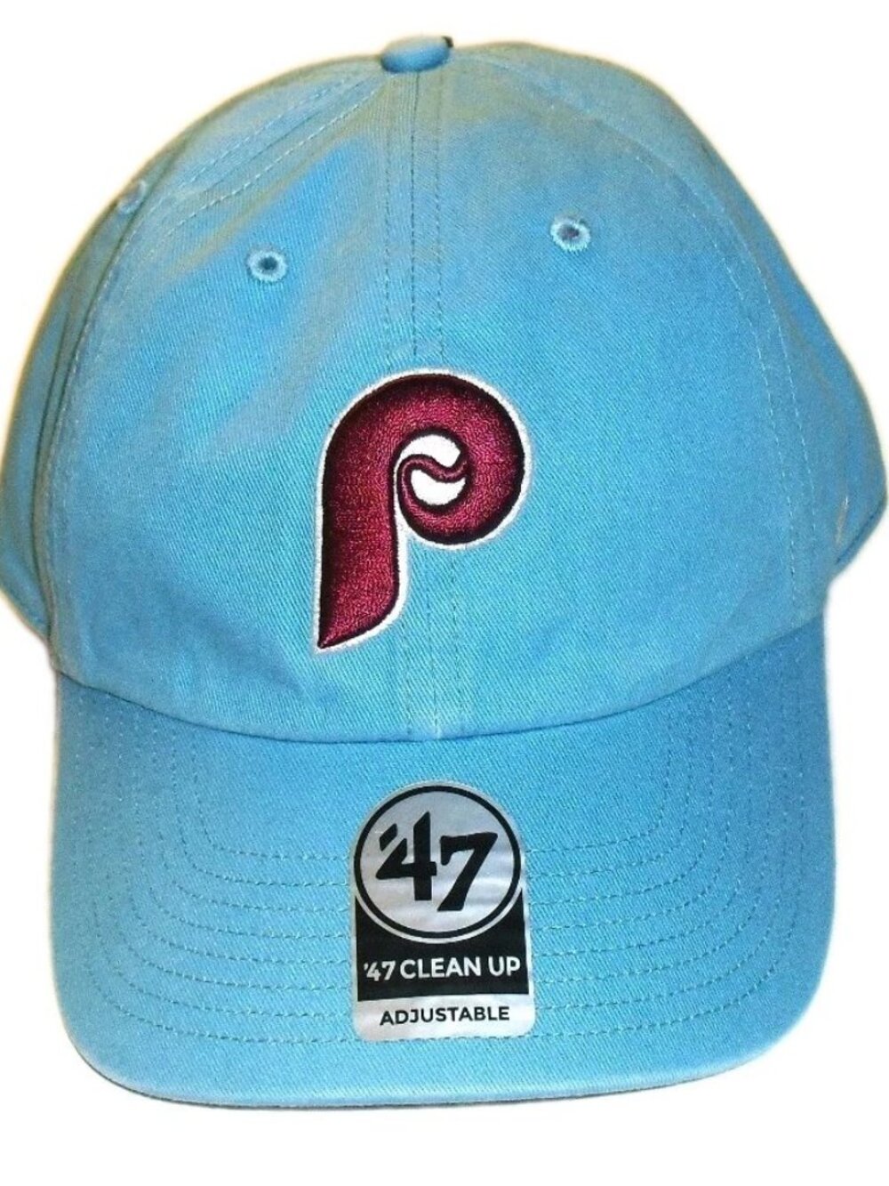 Philadelphia Phillies 47 Brand Mens Clean Up Adjustable Strapback hat New Mlb